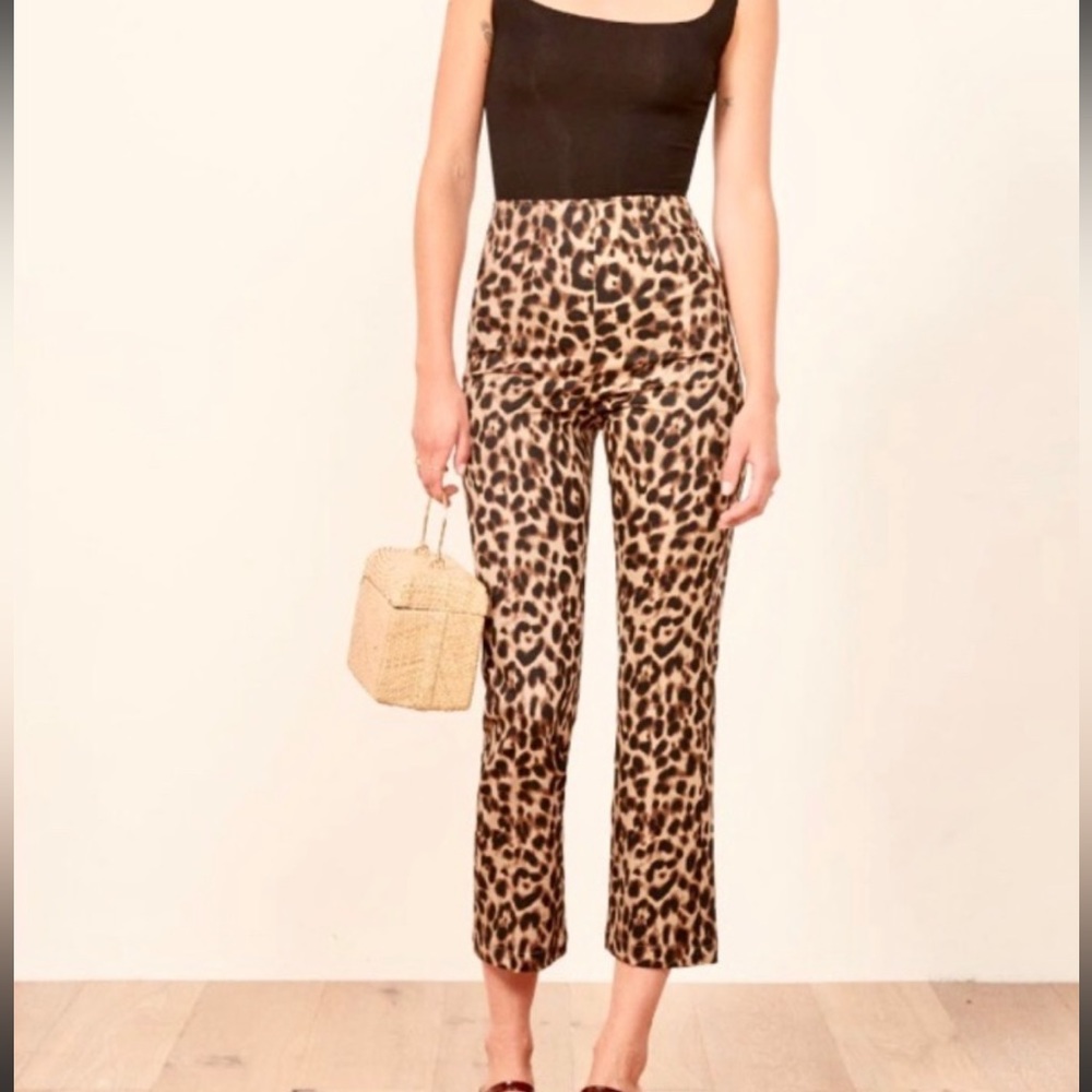 Reformation Marlon Pant Leopard